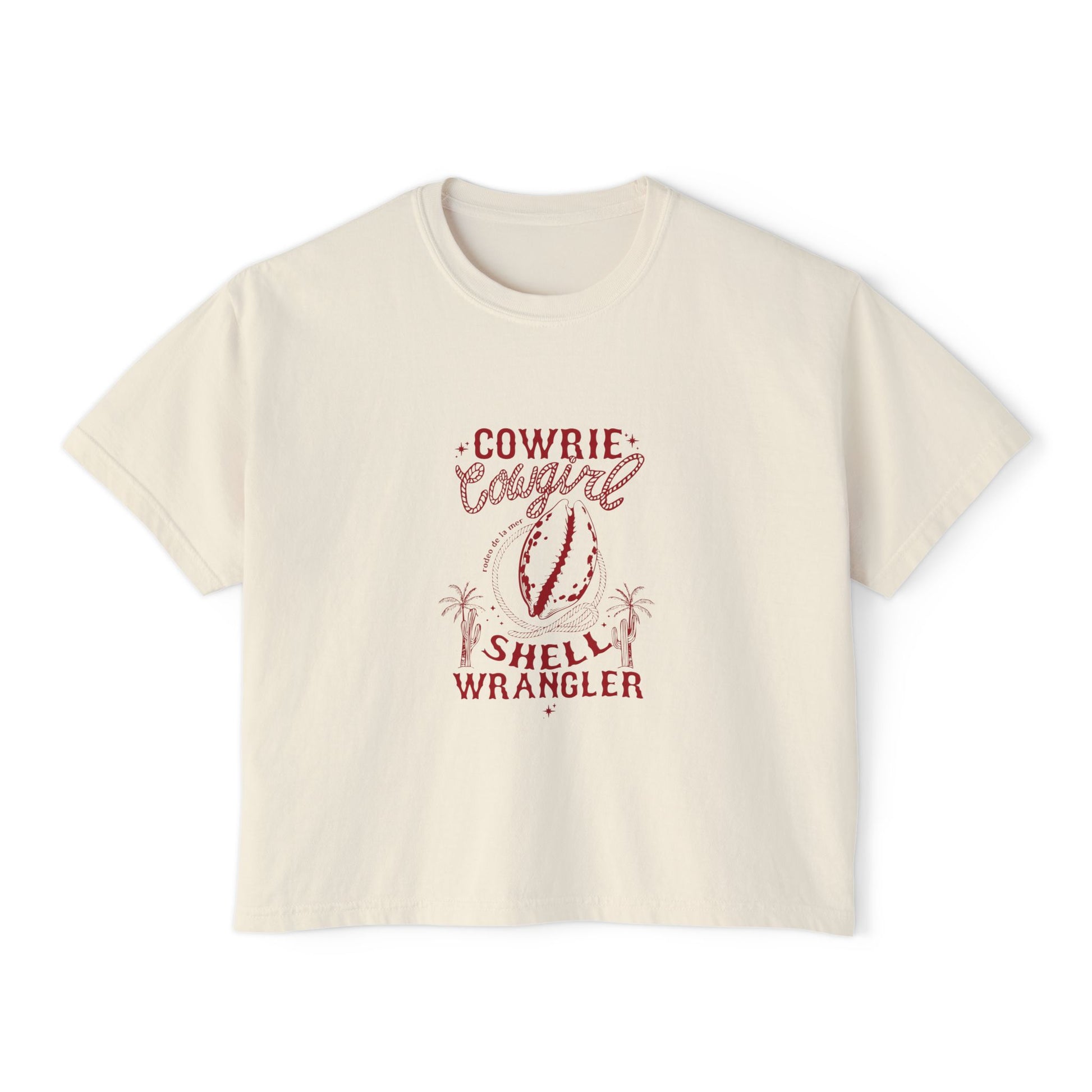 Cropped Oversized Graphic T-shirt - Vintage inspired western tee by The Palm Club