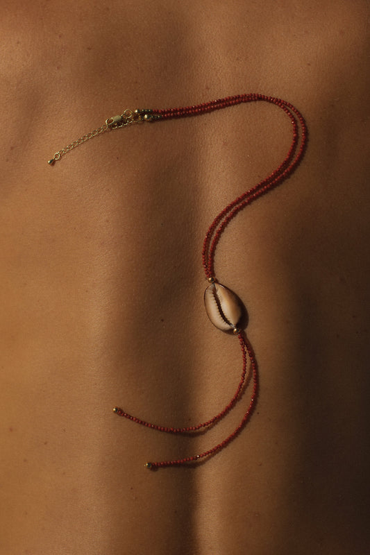 Healing Gemstone Bolo Necklace - Beaded Statement Jewelry